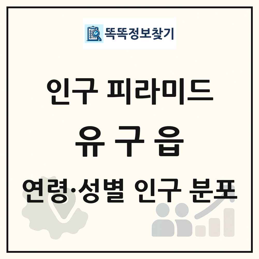 유구읍 인구 피라미드 링크 그림